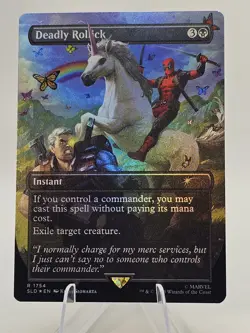 Deadly Rollick (Rainbow Foil) Secret Lair Drop Foil - NM - BEAUTIFUL - Image 1