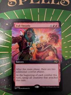 Full Throttle (Extended Art) MTG Aetherdrift Regular NM - Image 1