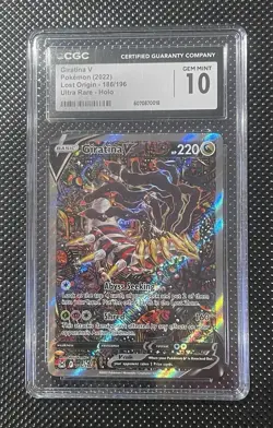 2022 Pokemon Giratina V #186/196 Sword & Shield Lost Origin Alt Art CGC 10 - Image 1