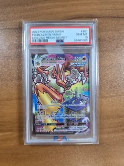 Pokemon Blaziken VMAX ALT art 201/198 Sword & Shield Chilling Reign Holo PSA 10 - Image 1