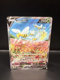 Pokemon Beedrill V (Alternate Full Art) 161/189 Swsh10: Astral Radiance Holo - Image 1