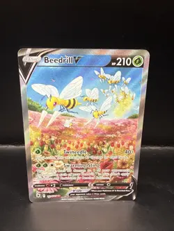 Pokemon Beedrill V (Alternate Full Art) 161/189 Swsh10: Astral Radiance Holo - Image 2