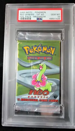 Neo Genesis 1st Ed. Foil Pack PSA 10 Meganium (1429) Graded Booster Pack Pokemon - Image 1