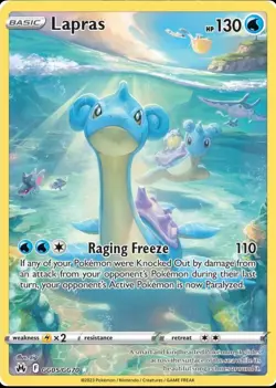 LAPRAS GG05/GG70 HOLO CROWN ZENITH GALARIAN GALLERY Pokemon NM - Image 1