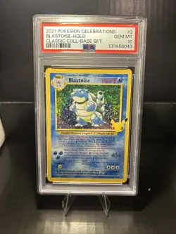 Blastoise Celebrations Classic Collection Base 2021 2/102 PSA 10 - Image 1