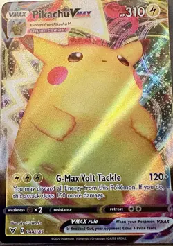 Pokemon Pikachu TCG VMAX Vivid Voltage 044/185 Regular Ultra Rare - Image 1