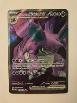 Pokemon Team Rocket's Nidoking ex 216/182 Ultra Rare - Destined Rivals - Image 1