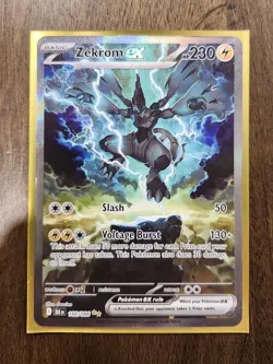 Pokemon TCG Zekrom ex 166/086 Ultra Rare Scarlet & Violet Black Bolt NM/M - Image 1