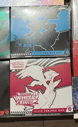 Pokemon White Flare and Black Bolt ETB Elite Trainer Box SEALED - Image 1