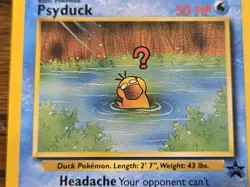 Pokemon Wotc Black Star Promo # 20 Psyduck,,not played - Image 2