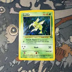 Scyther 17/130 Holo Rare LP Pokemon TCG Base Set 2 LP - Image 1