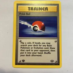 Pokemon TCG Jungle Trainer Poke Ball 64/64 Common 1st Edition NM - Image 1