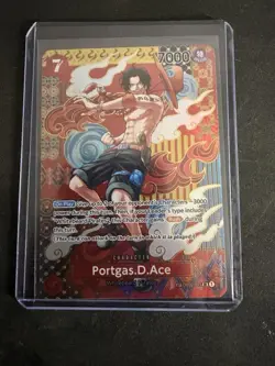 Portgas D. Ace SR OP02-013 [SP PAR] Parallel Two Legends Japanese One Piece Card - Image 1