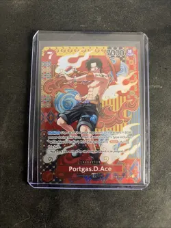 Portgas D. Ace SR OP02-013 [SP PAR] Parallel Two Legends Japanese One Piece Card - Image 4