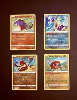 Lot Of 4 Radiant Pokemon Cards - Near Mint - Image 1