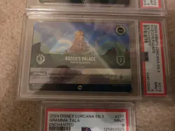 Lot of 3 LORCANA graded Enchanted Cards The Wall, Gramma Tala & Kuzco's Palace - Image 4