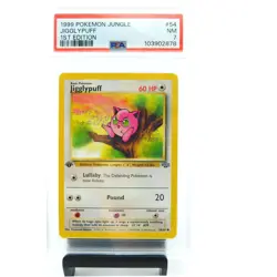 1999 Jigglypuff #54 PSA 7 1st Edition PSA Pokemon Game Cards - Image 1