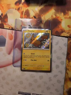 Pikachu - 131/091 - Pokemon Paldean Fates Shiny Rare Card NM WOW Look - Image 1