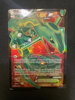 Pokemon Rayquaza EX 123/124 Holo Card Dragons Exalted Full Art Rare - Image 1