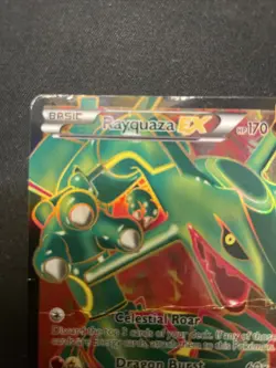 Pokemon Rayquaza EX 123/124 Holo Card Dragons Exalted Full Art Rare - Image 5