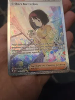 Pokemon TCG Card - 203/165 - Erika's Invitation - Scarlet & Violet 151 - Image 3