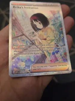 Pokemon TCG Card - 203/165 - Erika's Invitation - Scarlet & Violet 151 - Image 4