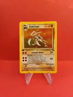 Pokemon Karte/card - Kabutops 9/62 - Fossil Holo - 1. Edition - Near Mint+ - Image 1