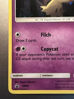 Pokemon Mimikyu SM99 Black Star Promo 2017 Holo Card - Image 5