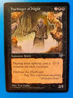 MTG 1x Harbinger of Night Mirage Legacy Magic the Gathering Card x1 MP - Image 1