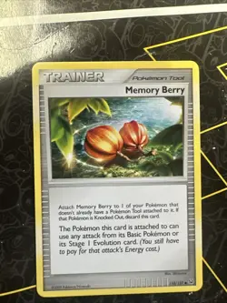 Pokemon Platinum Edition Uncommon Card - Memory Berry 110/127 - Image 1