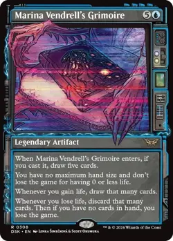 Marina Vendrell's Grimoire - Showcase FOIL - Duskmourn - Near Mint - MtG - Image 1