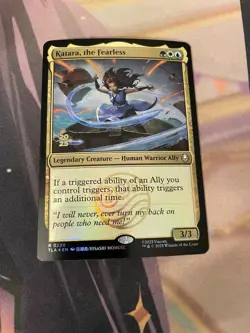 MTG - KATARA THE FEARLESS - PRERELEASE FOIL - PROMO - NM - AVATAR - RARE - Image 1