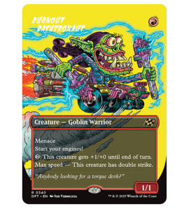 Burnout Bashtronaut - Borderless Aetherdrift MTG - Image 1