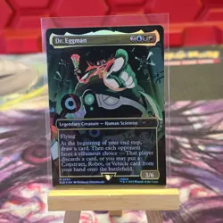 Magic The Gathering Secret Lair Sonic Friends & Foe Foil Dr. Eggman MTG - Image 1
