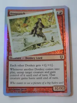 MTG - FOIL - Assquatch - Unhinged - NM - Image 1