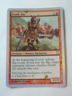 MTG - FOIL - Dumb Ass - Unhinged - NM - Image 1