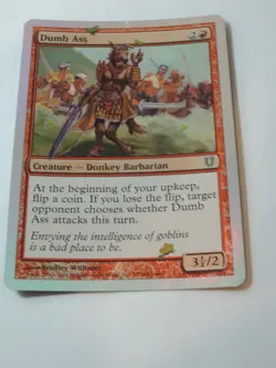 MTG - FOIL - Dumb Ass - Unhinged - NM - Image 3