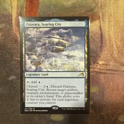 ** Otawara, Soaring City ** [NM] Kamigawa Neon Dynasty MTG Rare Channel Land - Image 1