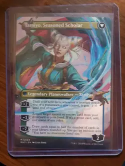 MTG - Tamiyo, Inquisitive Student/Tamiyo, Seasoned Scholar (Borderless) #443 NM - Image 4
