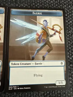 3x Faerie Tokens - NM Throne Of Eldrain MTG - Image 4