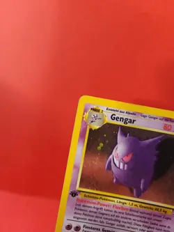 Pokemon Karte/card - Gengar 5/62 - Fossil Holo SWIRL 1. Edition DE - Excellent - Image 2