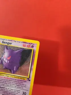 Pokemon Karte/card - Gengar 5/62 - Fossil Holo SWIRL 1. Edition DE - Excellent - Image 3