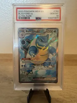 Pokemon TCG Blastoise EX 151 PSA 10 - Image 1