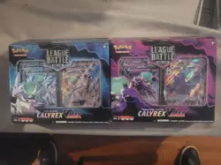 Lot of 2 Pokemon Calyrex Battle Decks: Ice Rider and Shadow Rider Factory sealed - Image 1