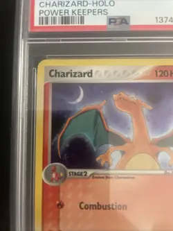 Pokemon TCG Charizard EX Power Keepers Holo Rare PSA 1 - Image 2