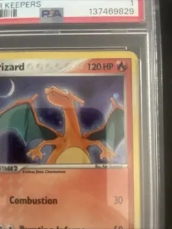 Pokemon TCG Charizard EX Power Keepers Holo Rare PSA 1 - Image 3