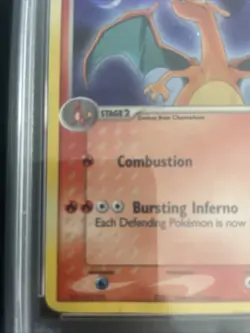 Pokemon TCG Charizard EX Power Keepers Holo Rare PSA 1 - Image 5