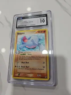 Pokemon TCG Quagsire EX Unseen Forces 44/115 Regular Uncommon CGC 10 - Image 1