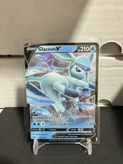 Glaceon V 038/159 Sword and Shield Crown Zenith Holo Rare NM Pack Fresh Pokemon - Image 1