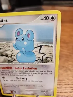 Azurill 69/130 Diamond and Pearl Regular 2007 LP Pokemon TCG - Image 3